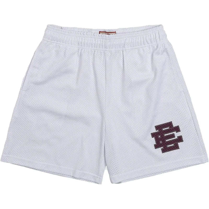 Eric Emanuel EE Basic Short - Classic White NYC Skyline Mesh Shorts
