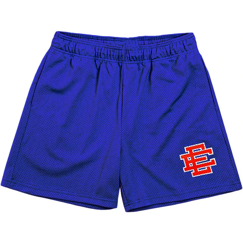 Eric Emanuel EE Basic Short - Royal Blue NYC Skyline Mesh Shorts