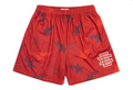 Eric Emanuel EE Basic Short - Red Purple Stars NYC Skyline Mesh Shorts