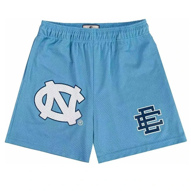 Eric Emanuel EE Basic Short - Baby Blue North Carolina Special Edition Mesh Shorts